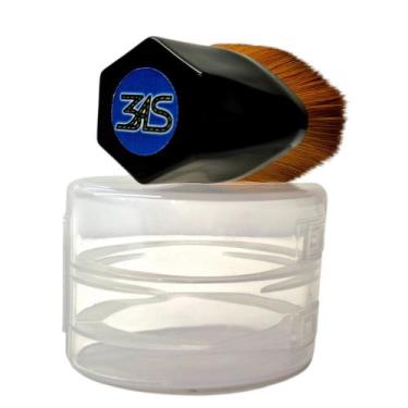 Imagem de Pincel para Aplicação de Pneu Pretinho - Acompanha Estojo - 3AS, Preto