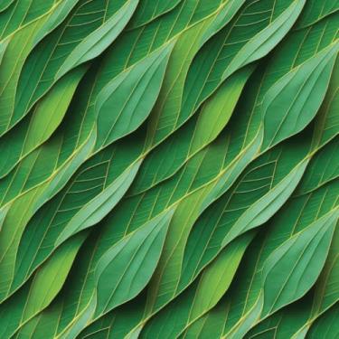 Imagem de Papel De Parede Adesivo Natureza Verde Folhas Plantas 12m