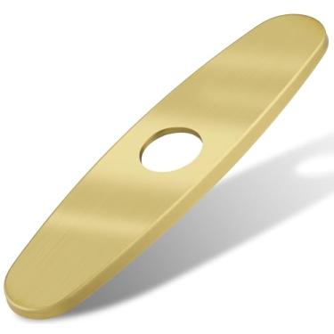 Imagem de Tampa de furo para torneira de pia de cozinha, escudo de placa de deck para torneira de cozinha - tampa de furo de pia de 25 polegadas, placas de cobertura de encanamento, placa de deck de 25 cm para