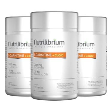 Imagem de Kit 3x L Carnitina 2000mg com Coenzima Q10 20mg Nutrilibrium