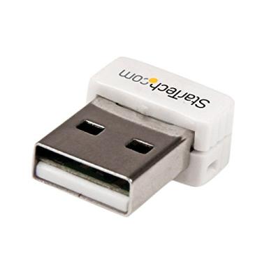 Imagem de StarTech. Mini adaptador de rede N sem fio USB 150 Mbps - Adaptador WiFi USB 802.11n/g 1T1R - Adaptador sem fio USB branco - NIC sem fio (USB150WN1X1W)