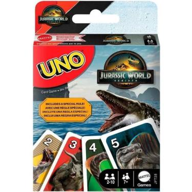 Imagem de Uno Jogo De Cartas Jurassic World Rebirth - Mattel - Jft28