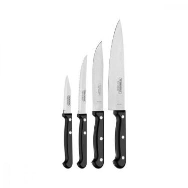Imagem de Jogo de Facas Tramontina Ultracorte com Laminas em Aço Inox e Cabos de