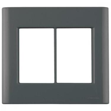 Imagem de Placa 6 Postos 4x4 Tramontina Giz Grafite