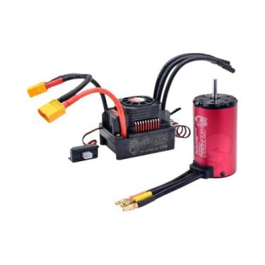 Imagem de Conjunto Combinado De Motor Sem Escova Para Carro RC Escala 1:8 1350KV