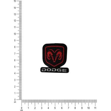 Imagem de Adesivo de Chapéu Country Dodge Preto e Vermelho - Vivace Country, Tam