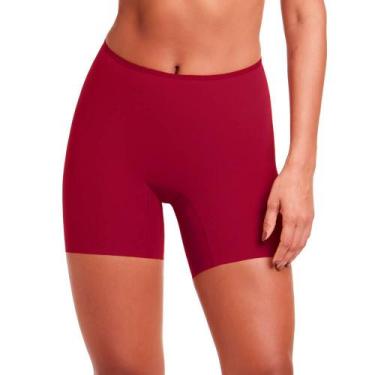 Imagem de Bermuda Modeladora Corte a Laser Plié Coleção Amazônia 80423, Vermelho