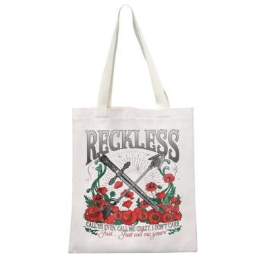Imagem de MEIKIUP Bolsa de compras da série Power-less Romantasy Reader Gift Romantasy Book Inspired Tote Bag Bookish Gift, Ligue para nós Tb, One Size, Moderno