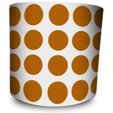 Imagem de Etiqueta Adesiva Bolinha Colorida Marrom 15Mm 1,5Cm Rolo