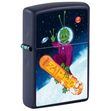 Imagem de Zippo Isqueiro de bolso fosco marinho com design Space Shredder