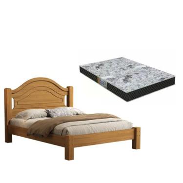 Imagem de Cama casal isis 100% mdf para colchão -super reforçada -basoto c/ colc
