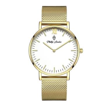 Imagem de Relógio Masculino Greenwich Mesh Golden White 40mm