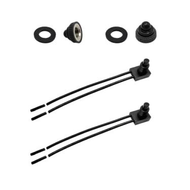 Imagem de Suvnie Interruptor De Botão À Prova D'Água 2 Peças 12V Liga/Desliga, Ep-107 Liga/Desliga Com Linhas 4,5" Para Carro, Motocicleta, Trailer, Ventilador Banheiro, Acessórios Práticos Substituição Carro