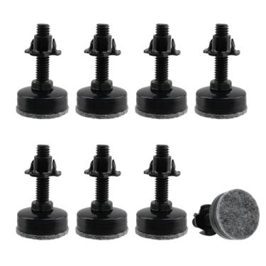 Imagem de KUMGROT Perna resistente pesada ajustável de 5 cm, protetores de chão de perna de móveis com almofadas de feltro, peças de reposição de móveis de pátio para cadeira, cômoda, sofá, pés de mesa ao ar