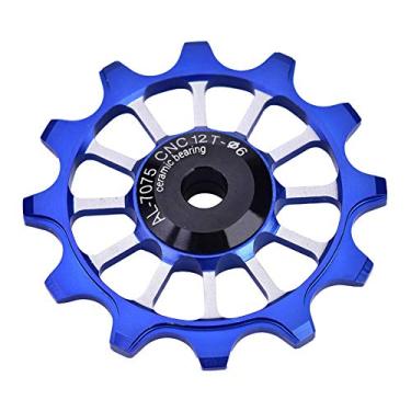 Imagem de Domary Liga de Alumínio Cerâmica Roda de Polia do Desviador Traseiro, Leve Com Rotação Flexível, Adequada para Usuários de Bicicleta de Velocidade de 7/8/9/10 (#3)