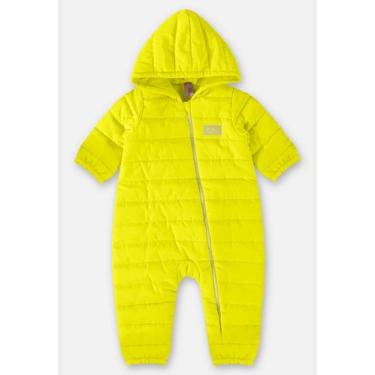 Imagem de Macacão Puffer Unissex para Bebê Up Baby, Amarelo, M
