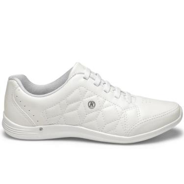 Imagem de Tenis Kolosh Feminino Casual Ortopedico Conforto Macio, Branco, 37