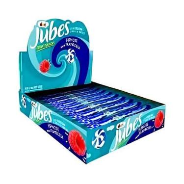 Imagem de Display Balas de Framboesa Jubes Uma Novidade Dori 20 Tubos 