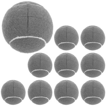 Imagem de ZJRDYYK 10 bolas de tênis pré-cortadas a granel, capas para pés de cadeira de bola de tênis, bolas de tênis andador para cadeira, mesa, pernas de móveis, proteção de chão (cinza, 10 peças)
