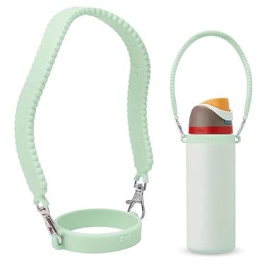 Imagem de GAISHION Alça de silicone para garrafa de água para Owala, Stanley, compatível com Stanley 30 e 1,134 g, acessórios de garrafas de água de aço inoxidável FreeSip, Twist e Flip - Verde claro