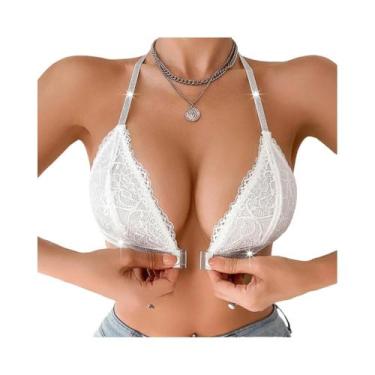 Imagem de Camisola Feminina Sexy Sem Costas, Respirável, Com Botão Frontal Remov
