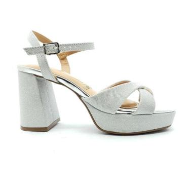 Imagem de Sandália Vizzano Feminina 6472204, 36, Prata