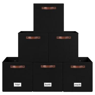 Imagem de Tecido dobrável Storage Cubes FinishingBO, pacote com 6, 13 x 13 x 13 