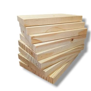 Imagem de Kit com 5 Madeiras de Pinus Placa 20x14 cm Artesanato - Art  Lar Artes