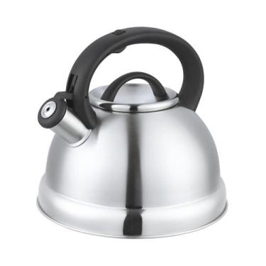 Imagem de Chaleira Com Apito Aço Inox 3 Litros Grande Bule Ferver Água Chá Café 