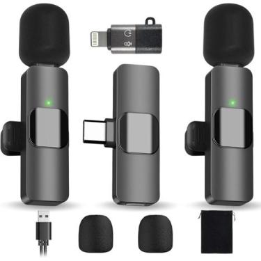 Imagem de Microfone de lapela sem fio LEEPONE para iPhone/Android