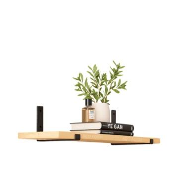 Imagem de Prateleira Industrial Com Suporte Mão Francesa De Madeira Pinus Maciça 80CM