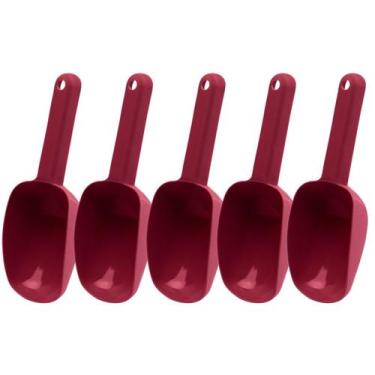 Imagem de Kit 5 Pás Dosadora Colher Ração Cereais Gelo Grãos Concha - Stark Pet,