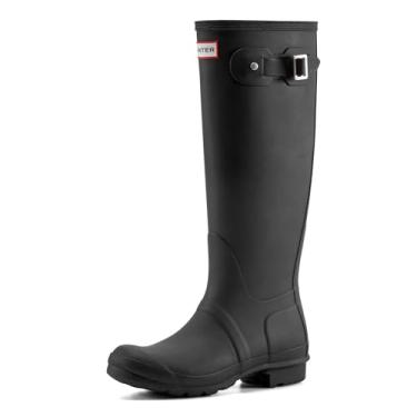 Imagem de HUNTER Bota de chuva alta original feminina, Preto, 6, Original Tall