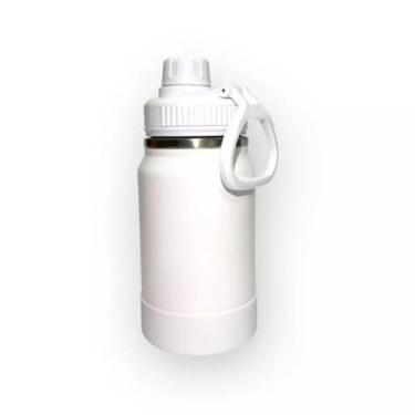 Imagem de Garrafa Térmica inox Infantil 350ml tampa com rosca (Branco)