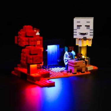 Imagem de Hilighting Upgraded Led Light Kit for LEGO The Nether Portal Ambush Building Set, Compatible with LEGO 21255 (Model Not Included)