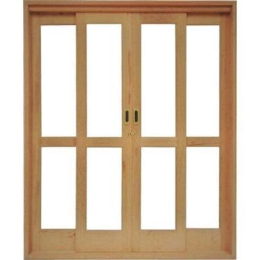 Imagem de Porta de Correr Madeira 4 Folhas Madersilva 2,15mx2,00mx14cm - Isabela