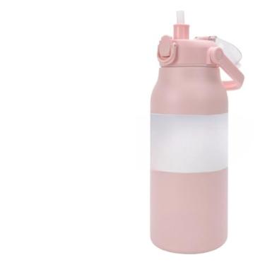 Imagem de Garrafa Térmica De água 1.7 litros De Aço Inoxidável 13 cores disponíveis(Rosa 1700ML)