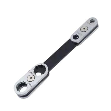 Imagem de Bothyi Chave rotativa universal ergonômica, acessório multifuncional, 8 em 1, chave ajustável para conserto de bicicletas e carros em casa, 360 Ajustável