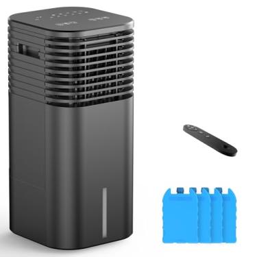 Imagem de Ar condicionado portátil sem janelas de 61 cm, temporizador de 15H e oscilação de 120°, unidade CA portátil 3 em 1 com controle remoto, tanque de 2 galões, 3 modos e 3 velocidades, refrigerador de