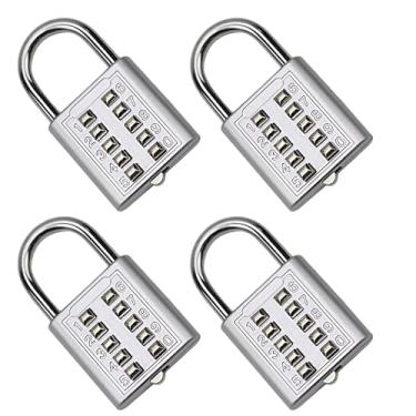 Imagem de Li-TianFeng 4 peças, cadeado de combinação de 10 dígitos para academia, estojo, gaveta, caixa de ferramentas