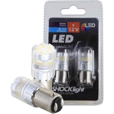 Imagem de Lampada Led Mini 2Polo Shocklight Automotivo Branca 23Pontos