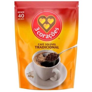 Imagem de KIT COM 2 - Café Solúvel 3 Corações 40g - Café 3 Corações