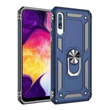 Imagem de SORAKA Capa para Samsung Galaxy A50/A30s/A50s com suporte para anel Capa Slim Fit de TPU macio Capa Samsung Galaxy A30s com placa de metal para suporte magnético de telefone para carro