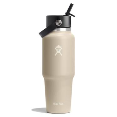 Imagem de Hydro Flask Garrafa de viagem de palha flexível de 947 ml de aveia