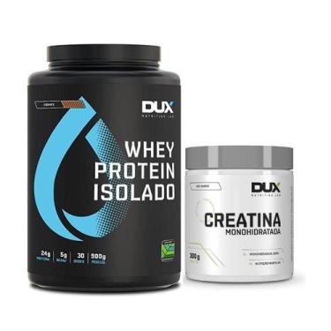 Imagem de Kit Whey Protein Isolado 900g + Creatina 300g - Dux - Dux Nutrition, C