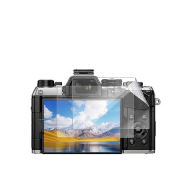 Imagem de YAJOJO Pacote com 2 protetores de tela para OM SYSTEM OM-5 Mark II, filme PET macio para câmera sem espelho OM SYSTEM OM-5 Mark II, antiarranhões, anti-impressão digital, película transparente HD