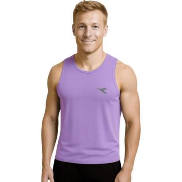 Imagem de Regata Diadora Small Logo Masculina - Lilás M, Lilás, M