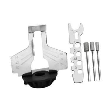 Imagem de MotiveTech Kit de acessórios para afiação de serras, furadeira, ferramenta elétrica, afiador de motosserra compacto premium fácil de usar para casa, Preto