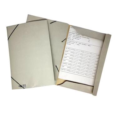 Imagem de Pasta Aba Elastica Oficio Cinza-Neutro Pct C/30 Promoçao 24H