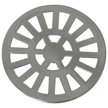 Imagem de Grelha Redonda com Diâmetro de 9,7cm em Abs Cromado - Astra